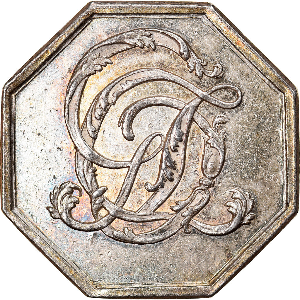 Francia, Token, Deus Nobis Haec Otia Fecit, EBC, Plata, Feuardent:manque