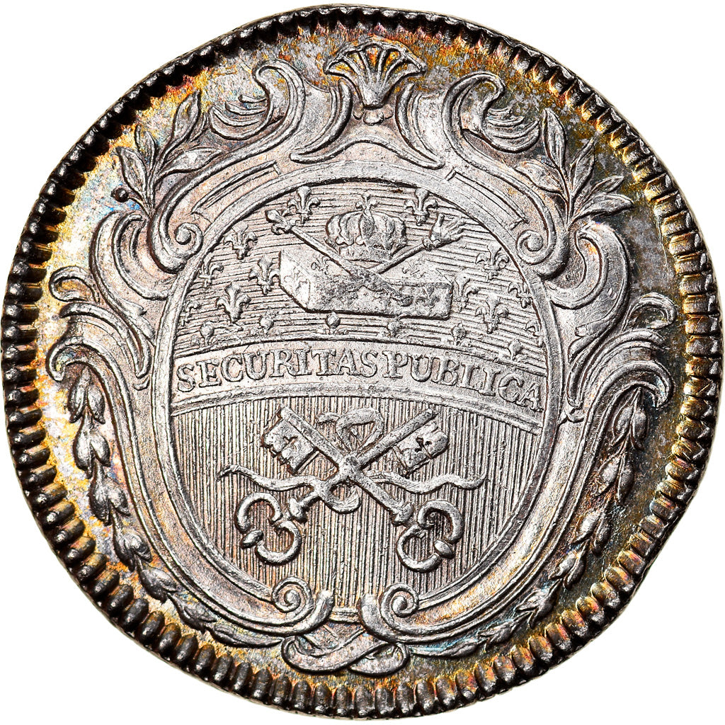France, Token, Louis XVI, Corporation des Serruriers, 1777, MS(63), Silver