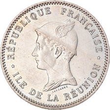 Coin, Réunion, Franc, 1896, AU(50-53), Copper-nickel, KM:5