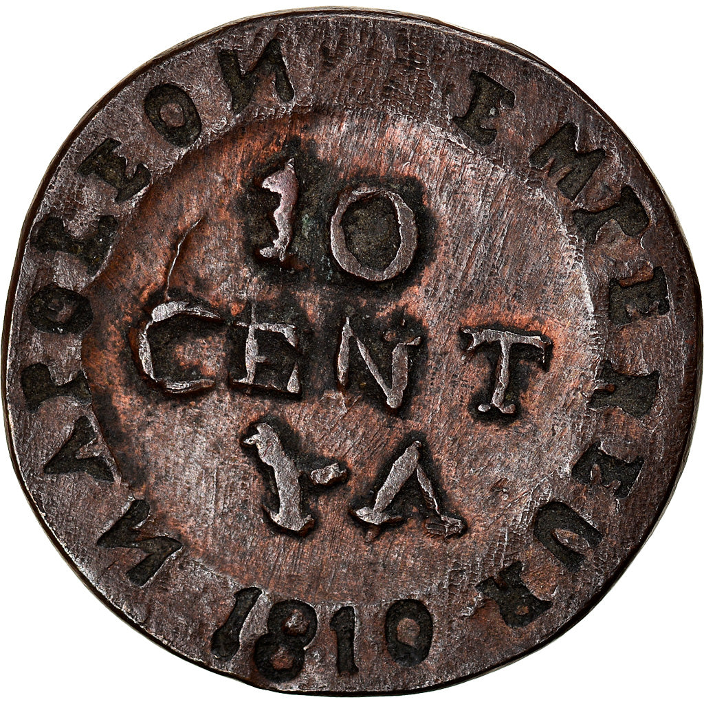 Moneta, Francia, Napoléon I, 10 Centimes, 1810, Paris, Contemporary forgery