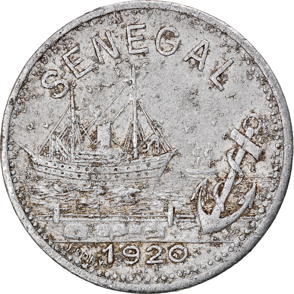 Coin, Senegal, Chambre de Commerce Rufisque, 25 Centimes, 1920, EF(40-45)