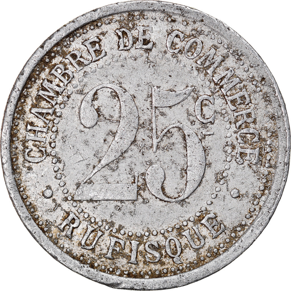 Coin, Senegal, Chambre de Commerce Rufisque, 25 Centimes, 1920, EF(40-45)