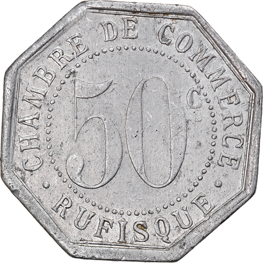 Coin, Senegal, Chambre de Commerce Rufisque, 50 Centimes, 1920, AU(50-53)
