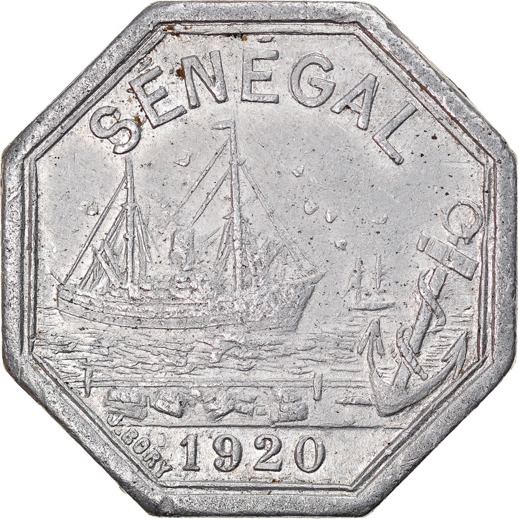 Coin, Senegal, Chambre de Commerce Rufisque, 10 Centimes, 1920, AU(50-53)