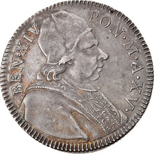 Coin, ITALIAN STATES, PAPAL STATES, Benedict XIV, Doppio (2) Giulio, 1/5 Scudo