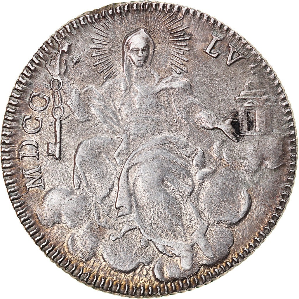 Coin, ITALIAN STATES, PAPAL STATES, Benedict XIV, Doppio (2) Giulio, 1/5 Scudo