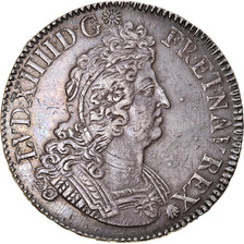 Coin, France, Louis XIV, Écu aux insignes, Ecu, 1701, Paris, AU(50-53), Silver