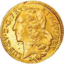 Monnaie, France, Louis XV, Double louis d'or au bandeau, 2 Louis D'or, 1743