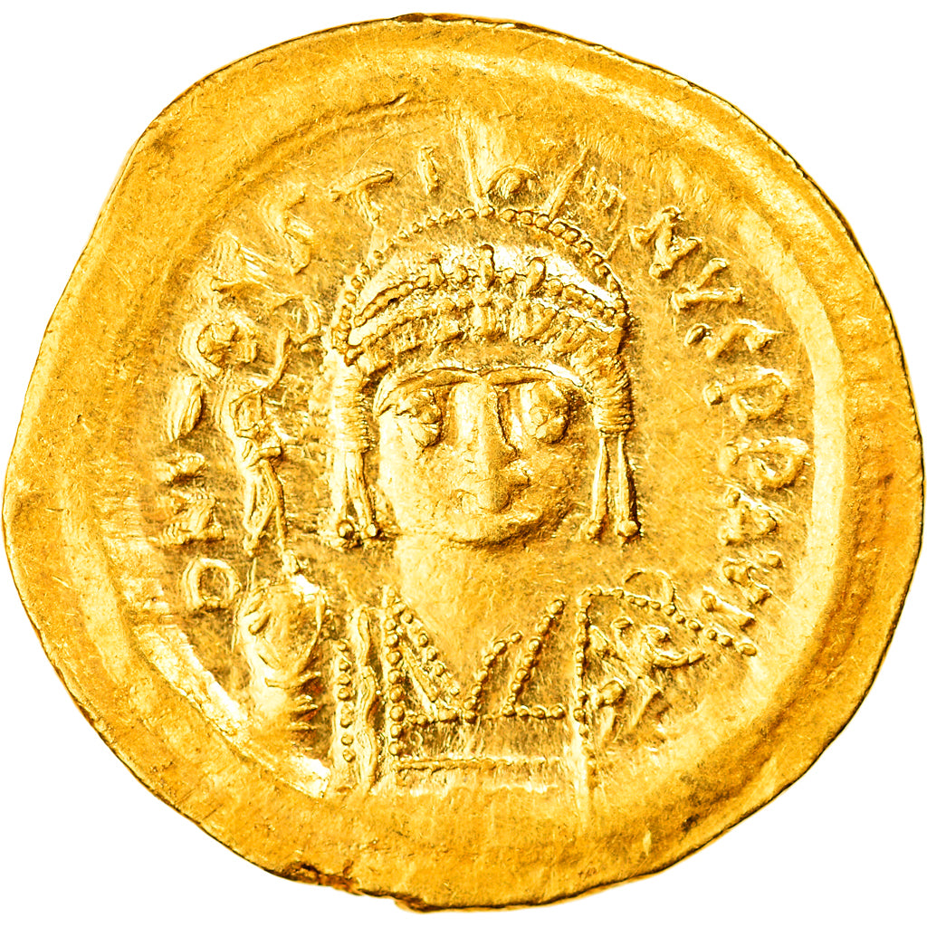 Münze, Justin II, Solidus, 565-578 AD, Constantinople, VZ, Gold, Sear:345