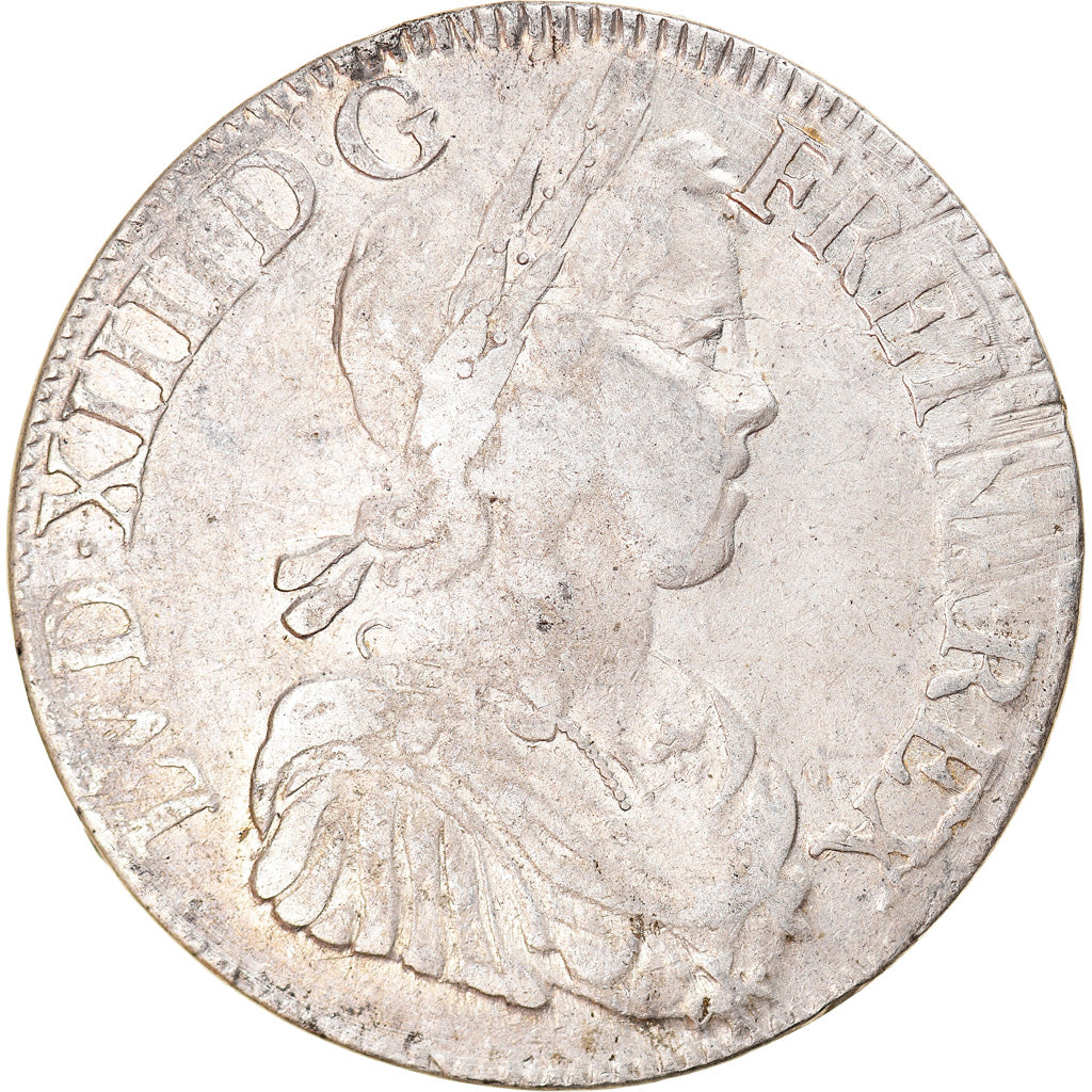 Monnaie, France, Louis XIV, Écu à la mèche longue, Ecu, 1651, Bordeaux, TB+