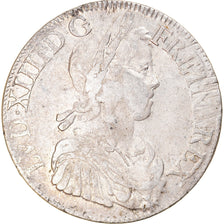Monnaie, France, Louis XIV, Écu à la mèche longue, Ecu, 1651, Bordeaux, TB+