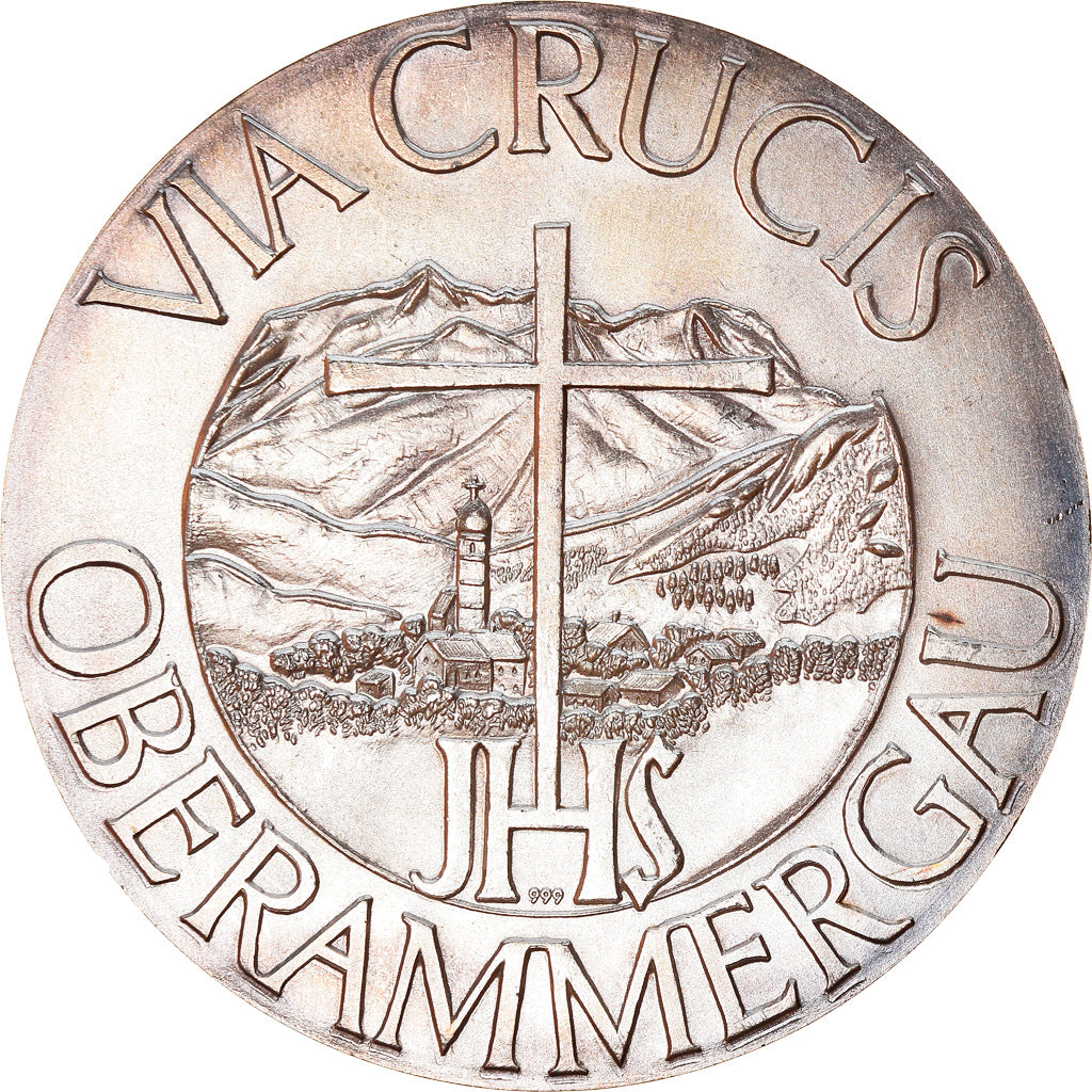 Germany, Medal, Via Crucis, Oberammergau, VI, Religions & beliefs, MS(63)