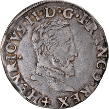 Moneta, Francja, Henri II, 1/2 Teston, 1554, Toulouse, EF(40-45), Srebro