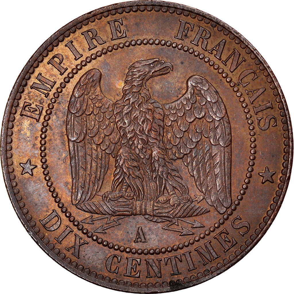 Coin, France, Napoleon III, Napoléon III, 10 Centimes, 1854, Paris, MS(60-62)