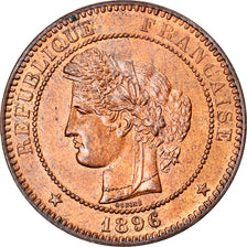 Coin, France, Cérès, 10 Centimes, 1896, Paris, MS(64), Bronze, KM:815.1