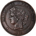 Moeda, França, Cérès, 10 Centimes, 1878, Bordeaux, EF(40-45), Bronze
