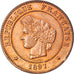 Moneta, Francia, Cérès, 5 Centimes, 1897, Paris, FDC, Bronzo, KM:821.1