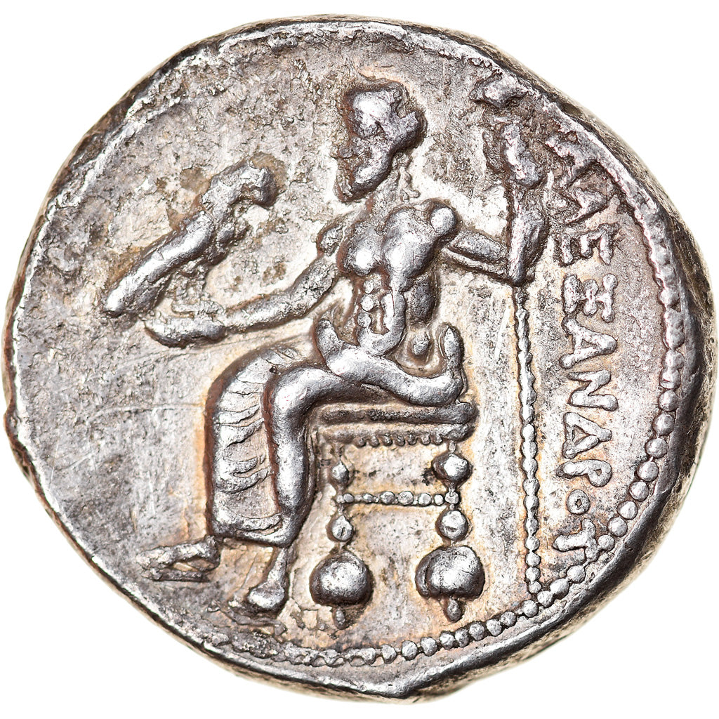 Coin, Kingdom of Macedonia, Alexander III, Tetradrachm, 336-323 BC, AU(50-53)