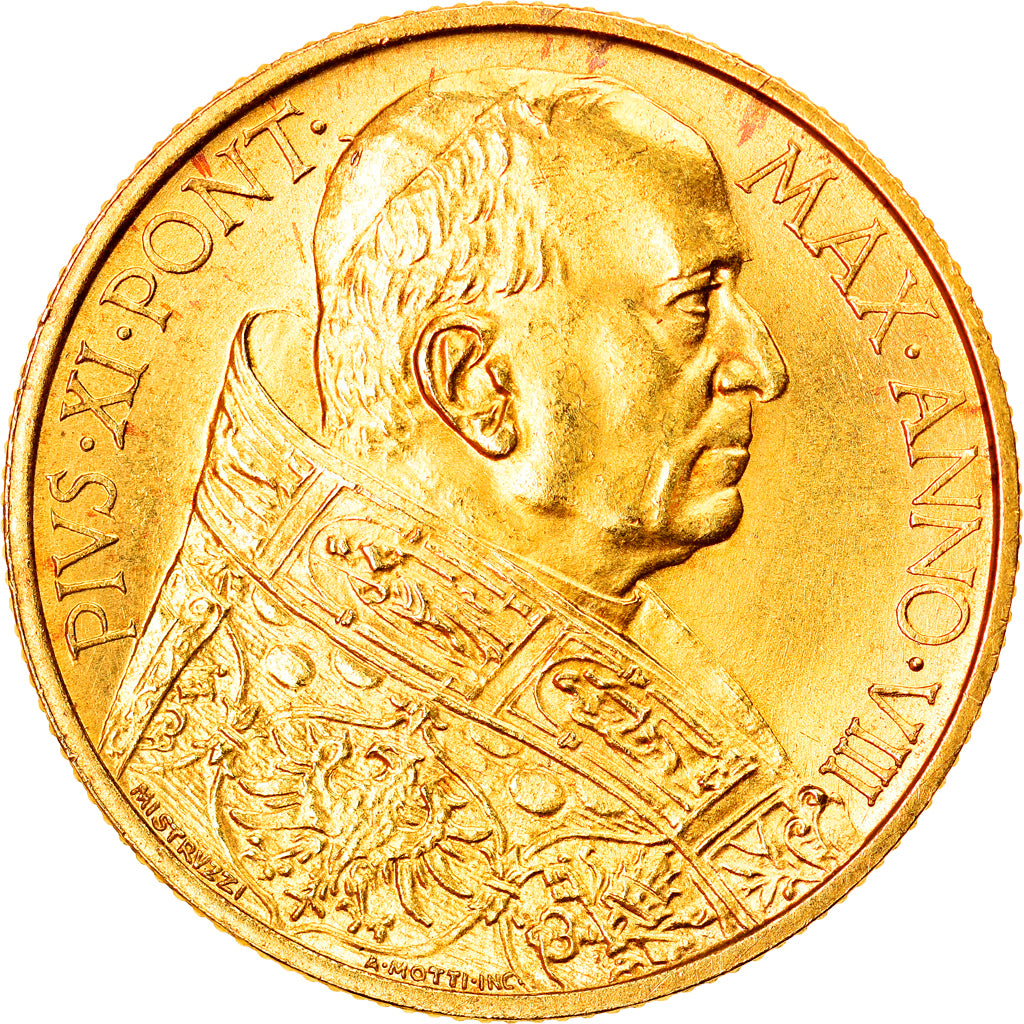 Monnaie, Cité du Vatican, Pius XI, 100 Lire, 1929, Rome, SPL, Or, KM:9