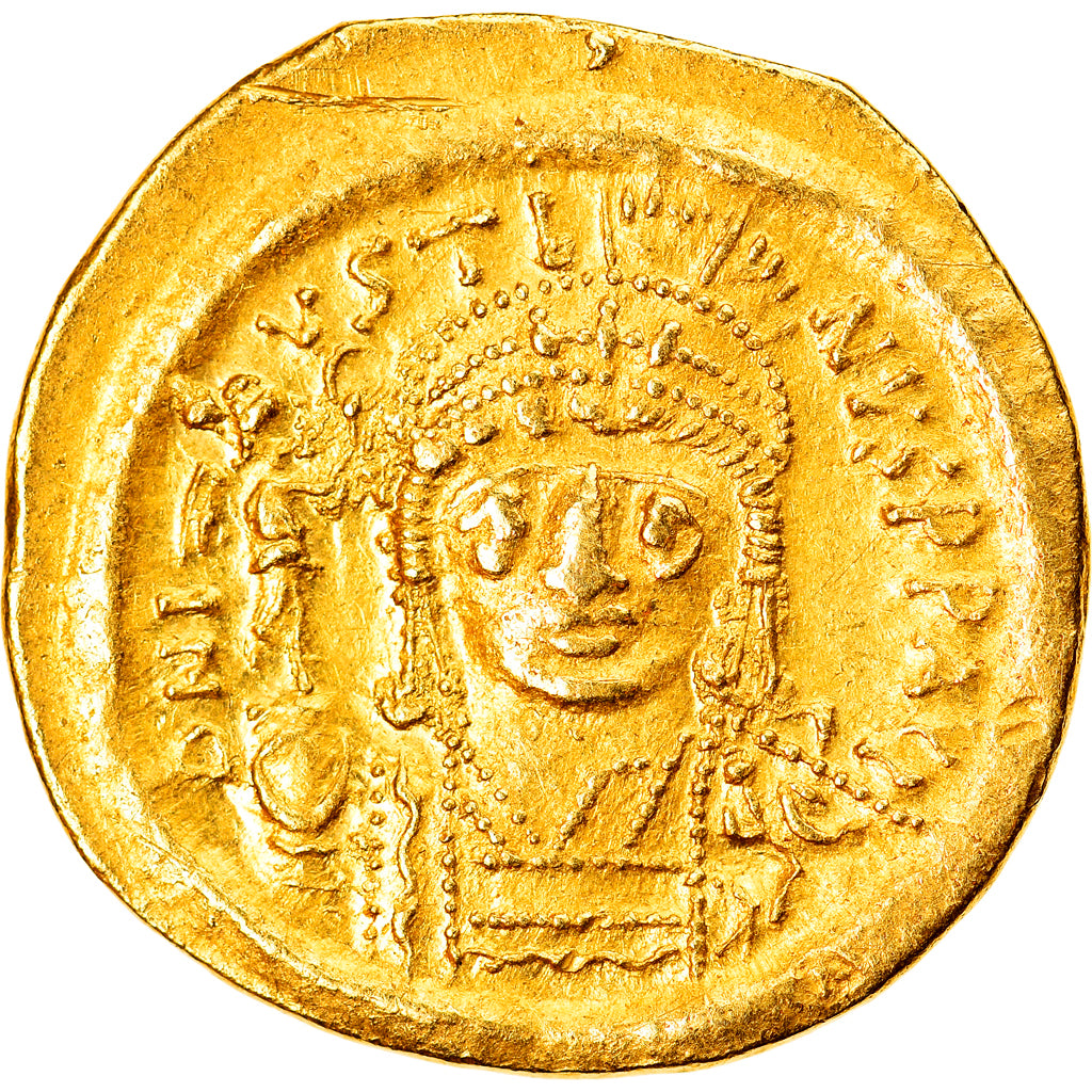 Monnaie, Justin II, Solidus, 565-578 AD, Constantinople, SUP, Or, Sear:345