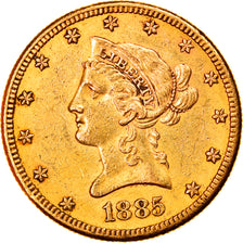 Coin, United States, Coronet Head, $10, Eagle, 1885, U.S. Mint, San Francisco