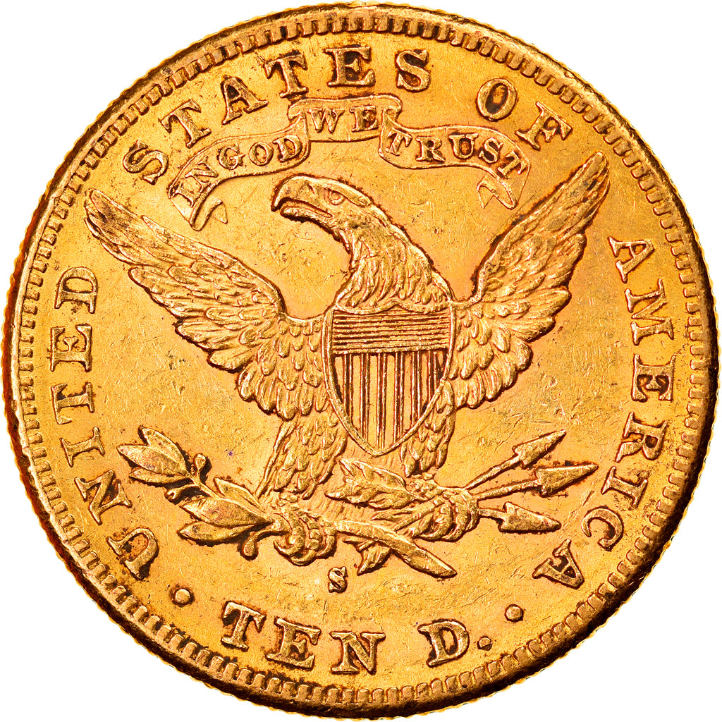 Coin, United States, Coronet Head, $10, Eagle, 1885, U.S. Mint, San Francisco