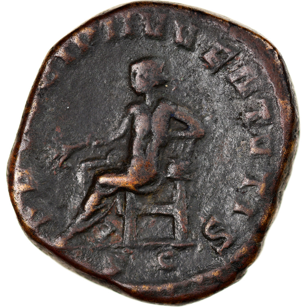 Coin, Hostilian, Sestertius, 251, Rome, VF(30-35), Bronze, RIC:215a