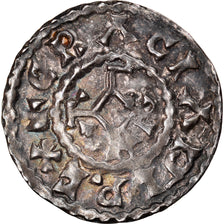 Moneta, Francja, Charles le Chauve, Denier, 864-877, Reims, AU(50-53), Srebro