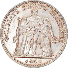 Coin, France, Hercule, 5 Francs, 1875, Paris, AU(55-58), Silver, KM:820.1