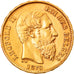 Moneta, Belgia, Leopold II, 20 Francs, 20 Frank, 1870, AU(50-53), Złoto, KM:32