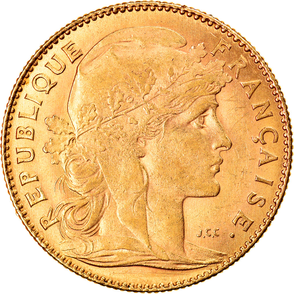 Münze, Frankreich, Marianne, 10 Francs, 1912, Paris, SS+, Gold, KM:846