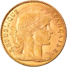 Munten, Frankrijk, Marianne, 10 Francs, 1912, Paris, ZF+, Goud, KM:846