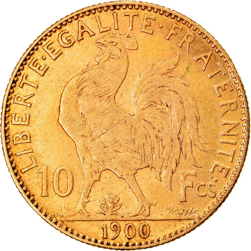 Coin, France, Marianne, 10 Francs, 1900, Paris, EF(40-45), Gold, KM:846