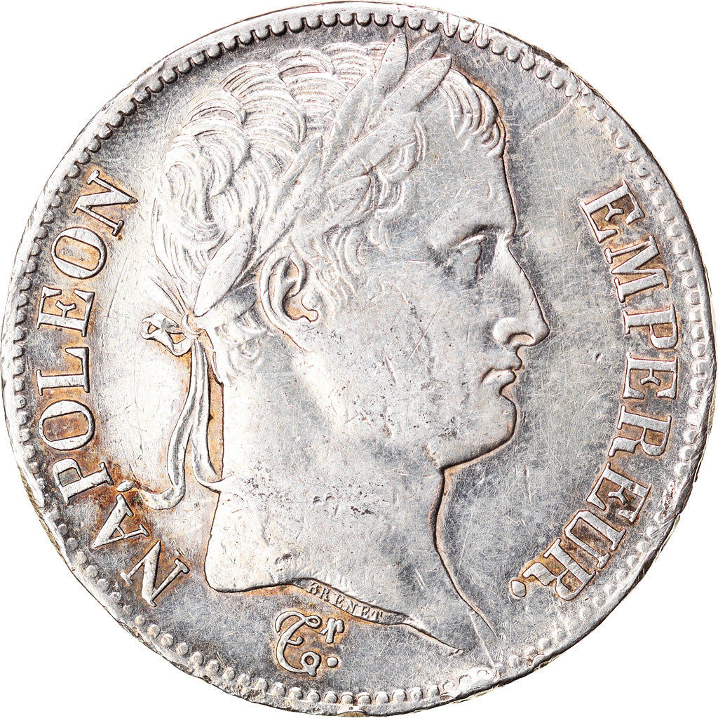 Moneta, Francia, Napoléon I, 5 Francs, 1813, Bayonne, MB+, Argento, KM:694.9