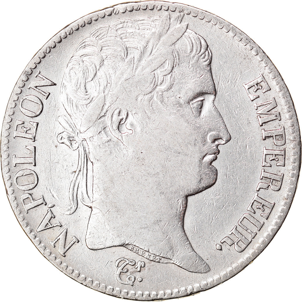 Moneta, Francia, Napoléon I, 5 Francs, 1813, Limoges, MB+, Argento, KM:694.7