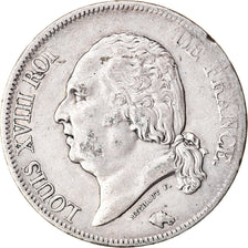 Coin, France, Louis XVIII, Louis XVIII, 5 Francs, 1821, Lille, EF(40-45)