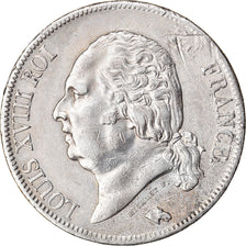 Munten, Frankrijk, Louis XVIII, Louis XVIII, 5 Francs, 1821, Paris, ZF, Zilver