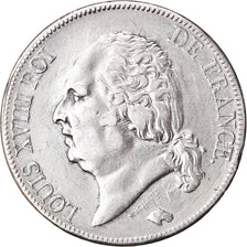 Moeda, França, Louis XVIII, Louis XVIII, 5 Francs, 1819, Rouen, VF(30-35)