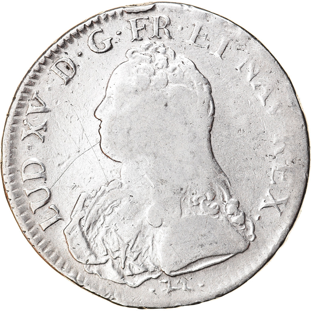 Coin, France, Louis XV, Écu aux branches d'olivier, Ecu, 1736, Bayonne