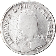 Moneda, Francia, Louis XV, Écu aux branches d'olivier, Ecu, 1731, Rennes, BC