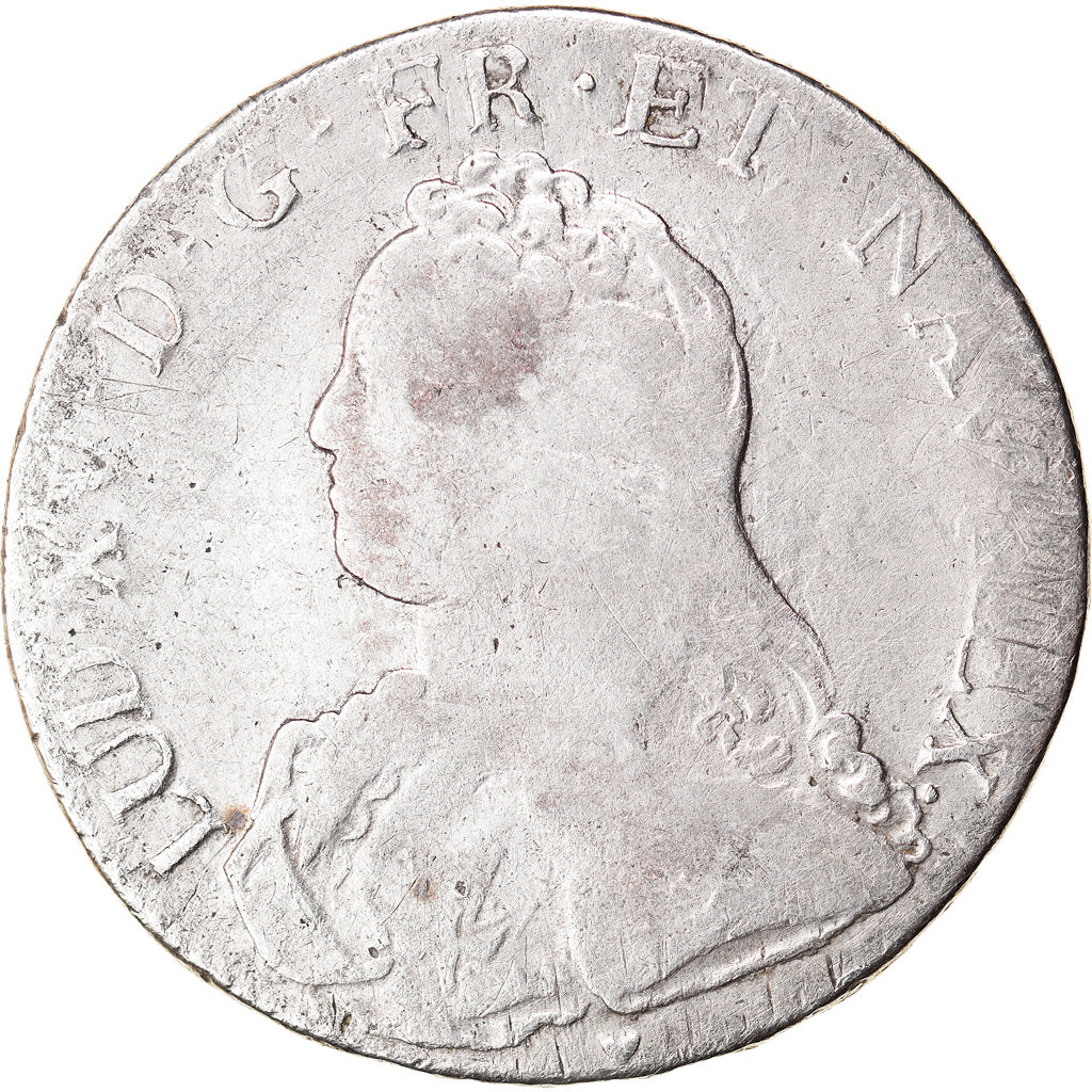 Munten, Frankrijk, Louis XV, Écu aux branches d'olivier, Ecu, 1730, Aix, ZG+