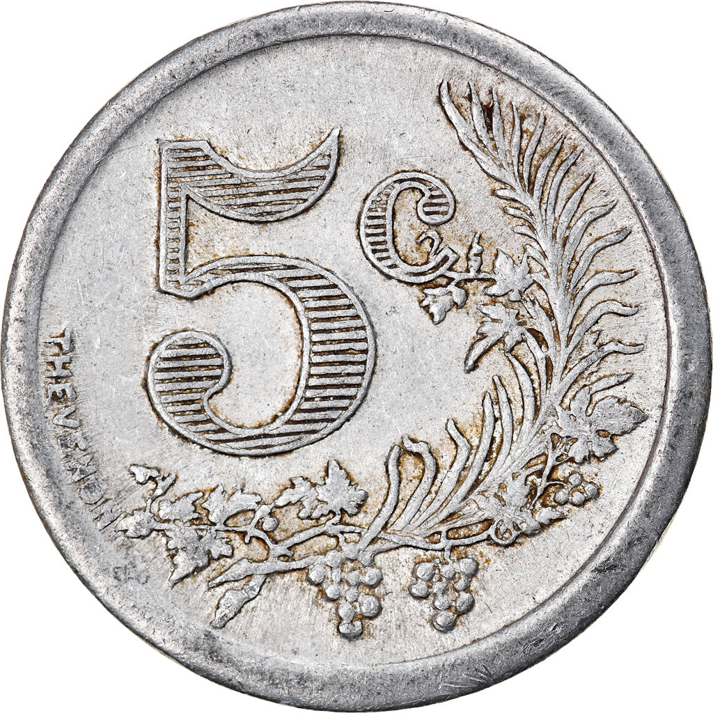 Coin, Algeria, Chambre de Commerce, Oran, 5 Centimes, 1921, EF(40-45)