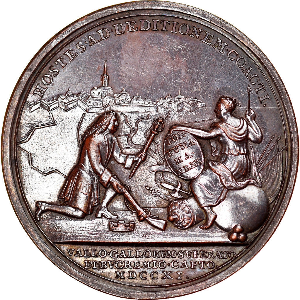 Great Britain, Medal, Anne, Capture of Bouchain, 1711, MS(60-62), Bronze