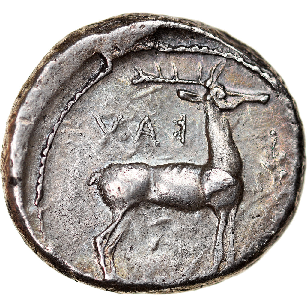 Coin, Bruttium, Kaulonia, Stater, 475-425 BC, AU(50-53), Silver, HN Italy:2046