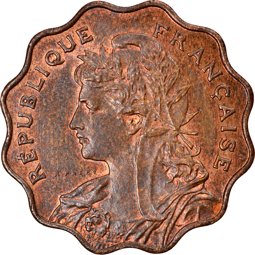 Coin, France, Patey, 25 Centimes, 1908, Paris, ESSAI, MS(63), Bronze