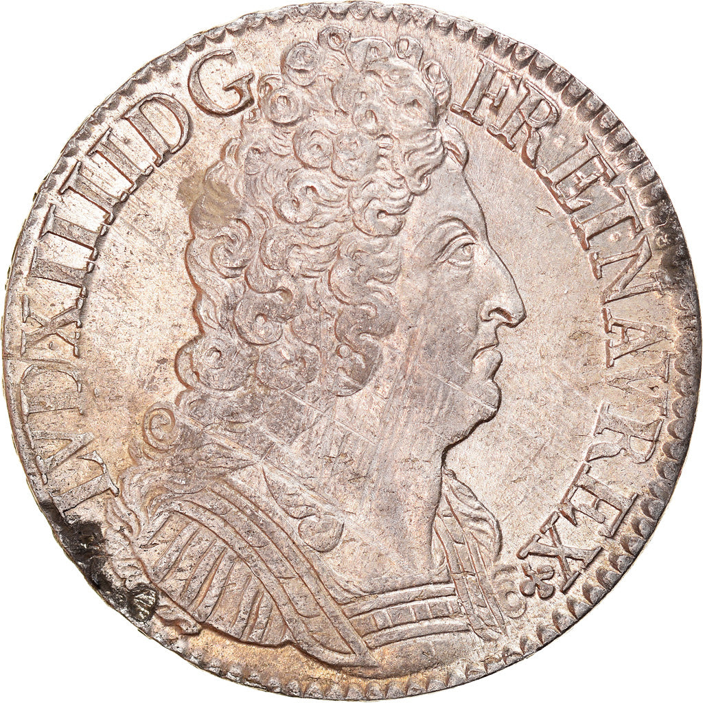Coin, France, Louis XIV, Écu aux 3 couronnes, Ecu, 1713, Paris, AU(55-58)