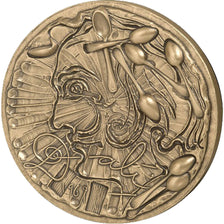 FRANCE, Arts & Culture, The Fifth Republic, Medal, MS(65-70), Bronze, 90, 375.00