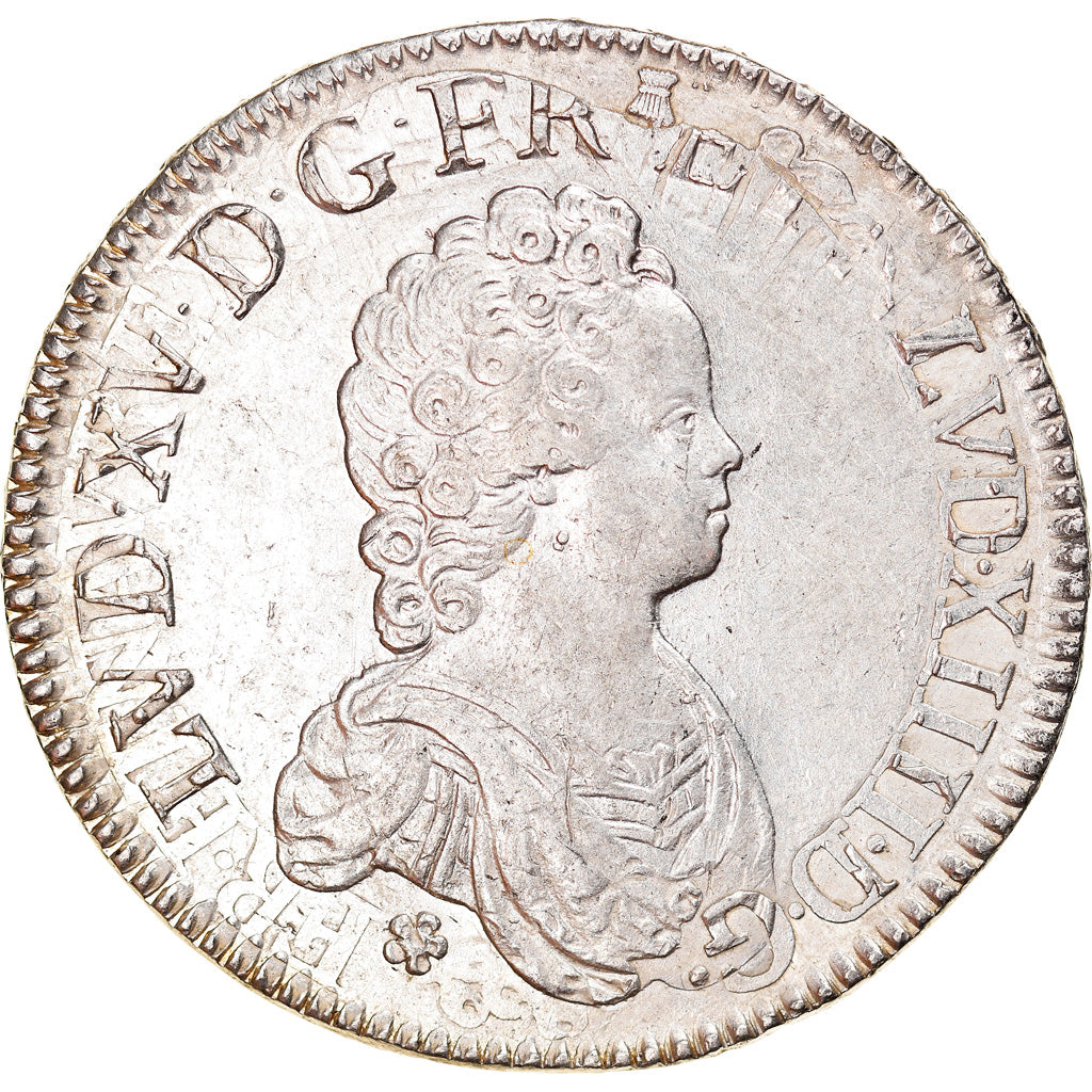 Munten, Frankrijk, Louis XV, Écu Vertugadin, Ecu, 1716, Paris, PR, Zilver