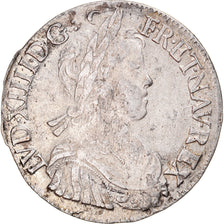 Münze, Frankreich, Louis XIV, Écu à la mèche longue, 1653, Rennes, S+