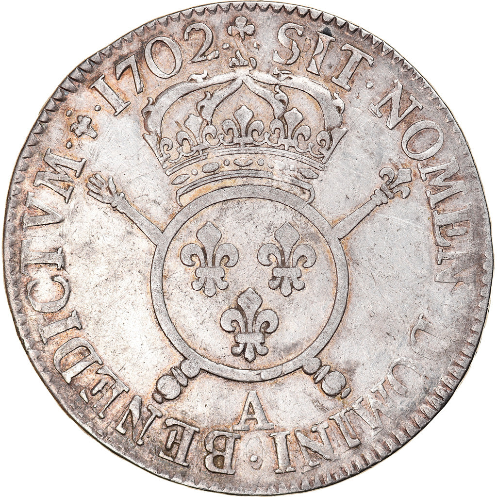 Moneta, Francja, Louis XIV, Écu aux insignes, Ecu, 1702, Paris, EF(40-45)